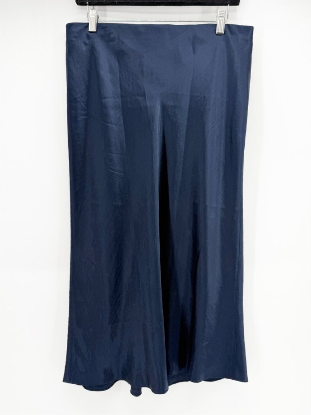 Vince Midi Slip Skirt Coastal Blue L - Picture 2 of 9